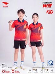 Bộ Quần Áo Thể Thao Trẻ Em Hiwing W9 Màu Trắng – Chuẩn Form, Mát Mẻ Vận Động