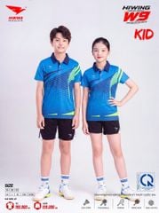 Bộ Quần Áo Thể Thao Trẻ Em Hiwing W9 Màu Trắng – Chuẩn Form, Mát Mẻ Vận Động