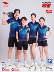 Bộ Quần Áo Thể Thao Trẻ Em Hiwing W9 Màu Trắng – Chuẩn Form, Mát Mẻ Vận Động