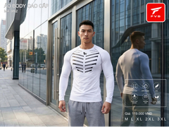 Áo Thể Thao Body Dài Tay Cao Cấp FVB Mã XN4 — Thiết Kế Xương Sườn Đột Phá, Tôn Dáng Cực Đỉnh
