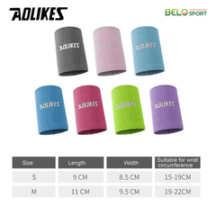 Băng Cổ Tay Lụa Thấm Mồ Hôi Aolikes 7931