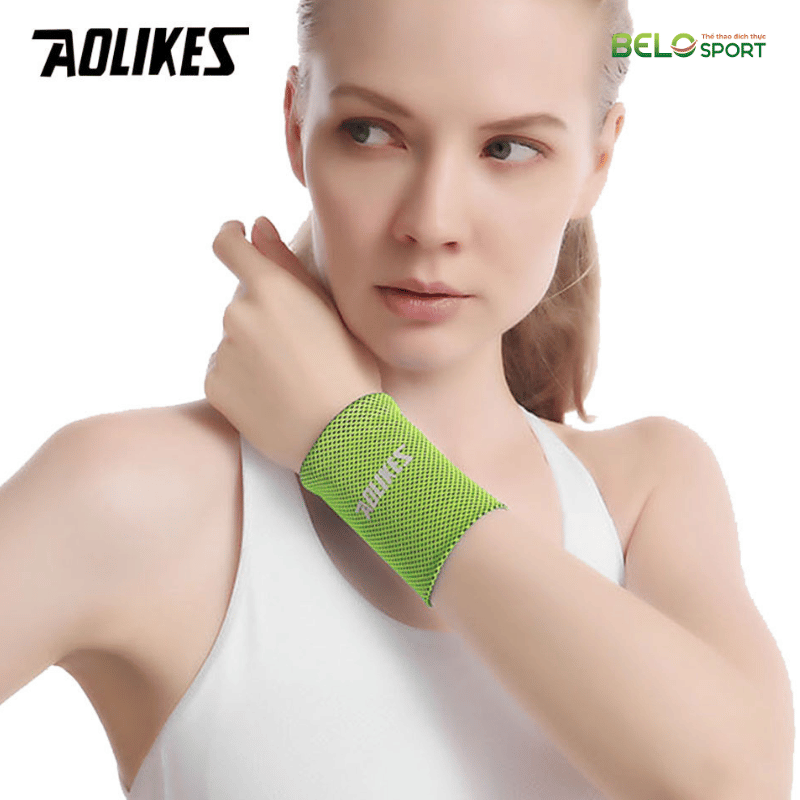 Băng Cổ Tay Lụa Thấm Mồ Hôi Aolikes 7931