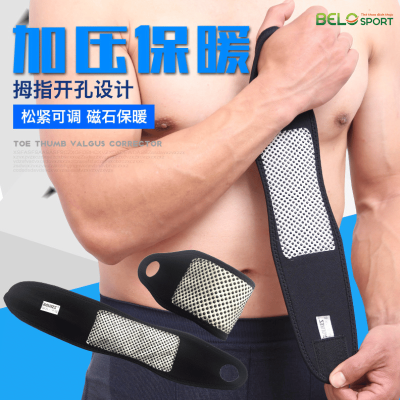 Băng Cổ Tay Xỏ Ngón Đá Tự Nóng Aolikes A1030