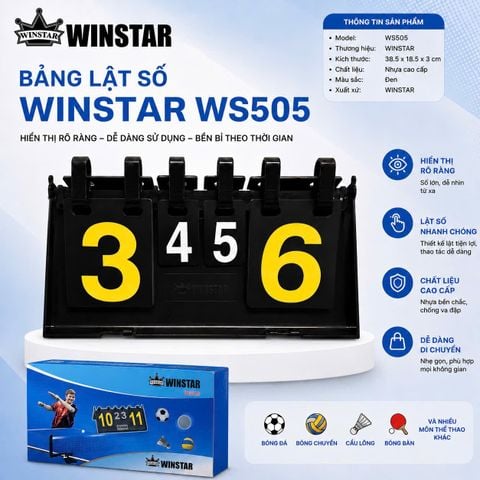 Bảng lật Điểm Winstar WS606 Bộ Đếm Số 30