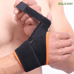 Băng Nẹp Cố Định Bảo Vệ Ngón Tay Cái Viền Cam Aolikes A1670