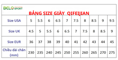 Giày Cầu Lông Qifeijian Q68 – Tối Ưu Chuyển Động, Bền Bỉ Đỉnh Cao