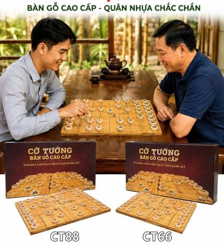 Bộ Cờ Tướng Bàn Gõ Cao Cấp MÃ CT – Thỏa Đam Mê Trí Tuệ, Gắn Kết Tình Bằng Hữu
