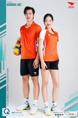 Bộ Quần Áo Bóng Chuyền Hiwing M2 Nam Nữ Màu Cam Mới Nhất Năm 2026