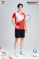 Bộ Quần Áo Cầu Lông Pickleball Bóng Chuyền Hiwing M1 Nam Nữ Màu Đỏ