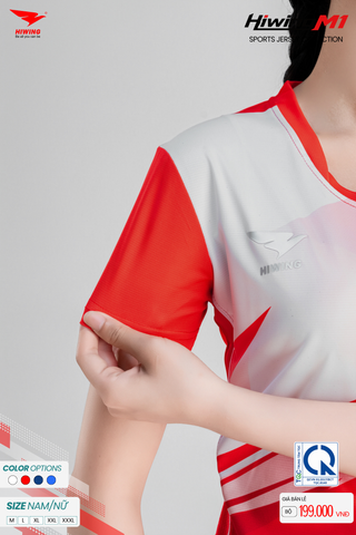 Bộ Quần Áo Cầu Lông Pickleball Bóng Chuyền Hiwing M1 Nam Nữ Màu Đỏ