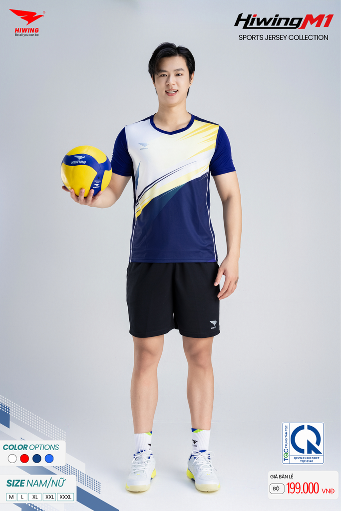 Bộ Quần Áo Cầu Lông Pickleball Bóng Chuyền Hiwing M1 Nam Nữ Màu Đỏ
