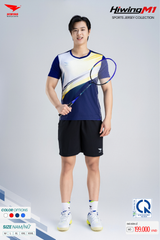 Bộ Quần Áo Cầu Lông Pickleball Bóng Chuyền Hiwing M1 Nam Nữ Màu Xanh Than