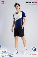 Bộ Quần Áo Cầu Lông Pickleball Bóng Chuyền Hiwing M1 Nam Nữ Màu Xanh Than