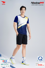 Bộ Quần Áo Cầu Lông Pickleball Bóng Chuyền Hiwing M1 Nam Nữ Màu Xanh Than