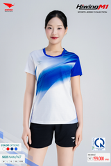 Bộ Quần Áo Cầu Lông Pickleball Bóng Chuyền Hiwing M1 Nam Nữ Màu Trắng