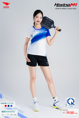 Bộ Quần Áo Cầu Lông Pickleball Bóng Chuyền Hiwing M1 Nam Nữ Màu Trắng