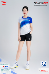 Bộ Quần Áo Cầu Lông Pickleball Bóng Chuyền Hiwing M1 Nam Nữ Màu Trắng