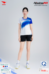 Bộ Quần Áo Cầu Lông Pickleball Bóng Chuyền Hiwing M1 Nam Nữ Màu Trắng