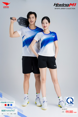 Bộ Quần Áo Cầu Lông Pickleball Bóng Chuyền Hiwing M1 Nam Nữ Màu Trắng