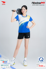 Bộ Quần Áo Cầu Lông Pickleball Bóng Chuyền Hiwing M1 Nam Nữ Màu Xanh Bích