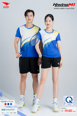 Bộ Quần Áo Cầu Lông Pickleball Bóng Chuyền Hiwing M1 Nam Nữ Màu Xanh Bích