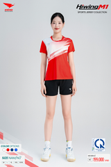 Bộ Quần Áo Cầu Lông Pickleball Bóng Chuyền Hiwing M1 Nam Nữ Màu Đỏ