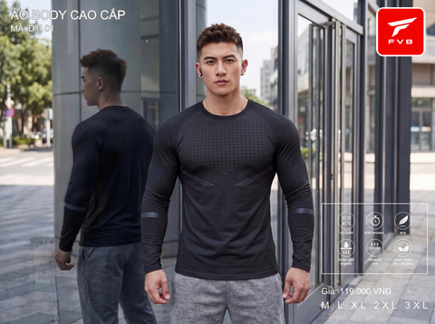 Áo Thể Thao Body Dài Tay Cao Cấp FVB Mã DTI4 — Thiết Kế Đột Phá, Tôn Dáng Cực Đỉnh