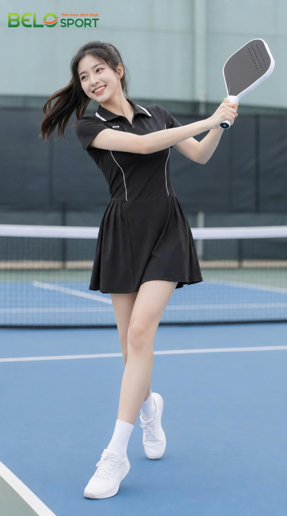 Bộ Váy Pickleball Đẹp Khoẻ Tinh Tế Vina SVT25 – Sang Trọng, Năng Động, Tôn Dáng