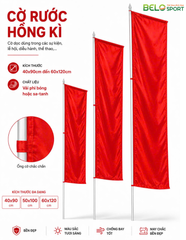 Cờ Hồng Kì – Cờ Rước Hồng Kì Đẹp, Bền, May Theo Yêu Cầu