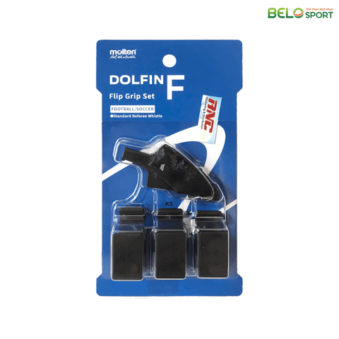 Còi Trọng Tài Bóng Đá Molten Dolfin F Kẹp Tay