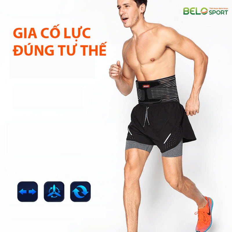 Đai Bảo Vệ Lưng Cao Cấp 7996 Aolikes Có Nẹp Sắt