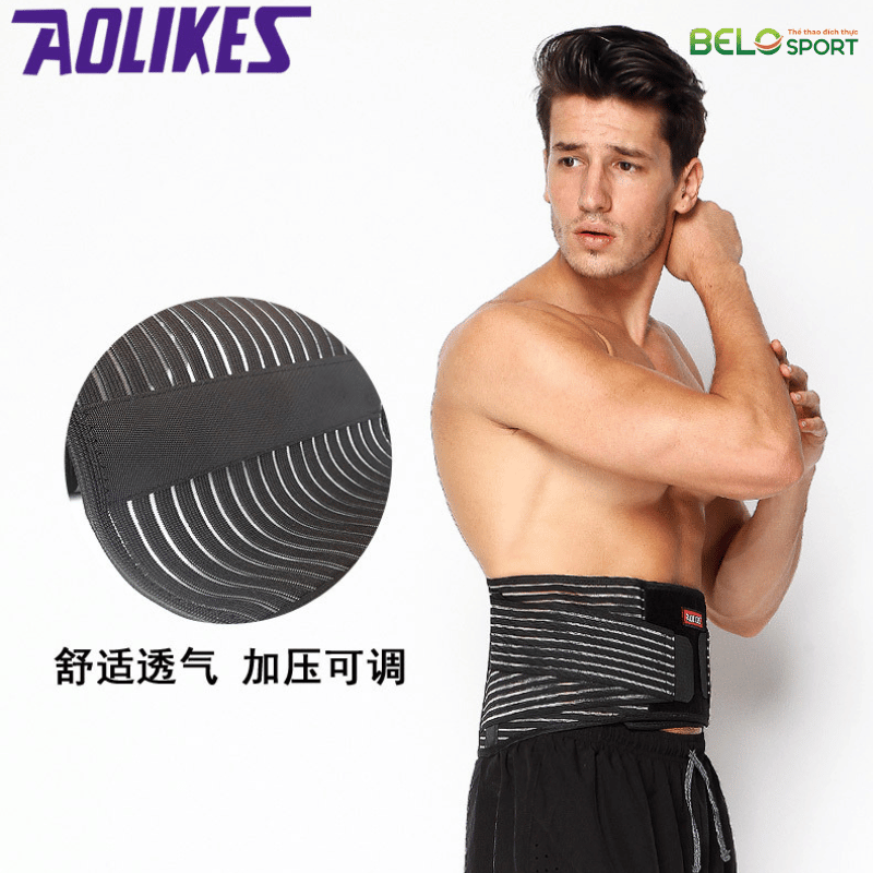 Đai Bảo Vệ Lưng Cao Cấp 7996 Aolikes Có Nẹp Sắt