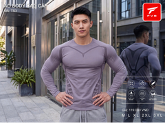 Áo Thể Thao Body Dài Tay Cao Cấp FVB Mã TS3 — Thiết Kế Cơ Bắp Vạm Vỡ, Tôn Dáng Cực Đỉnh