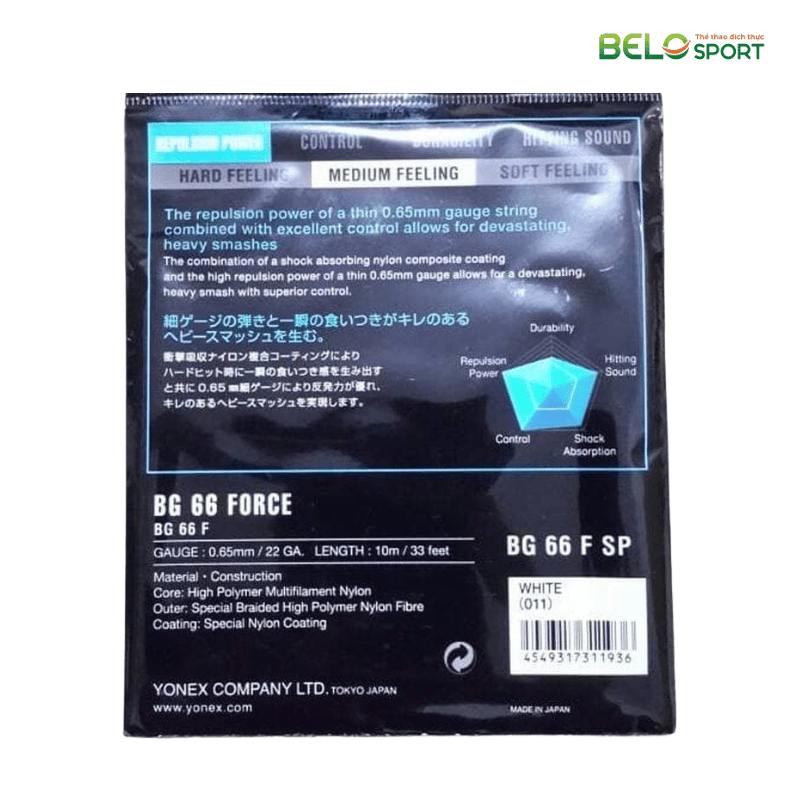 Dây Cước Căng Vợt Yonex BG 66 FORCE