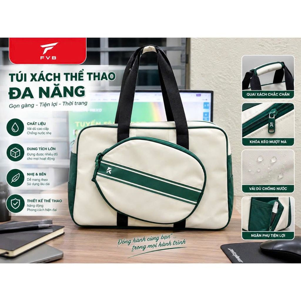 Túi Đựng Đồ Pickleball Xinh Xắn REXO T4926 – Gọn Vợt, Gọn Đồ, Đậm Chất Thể Thao