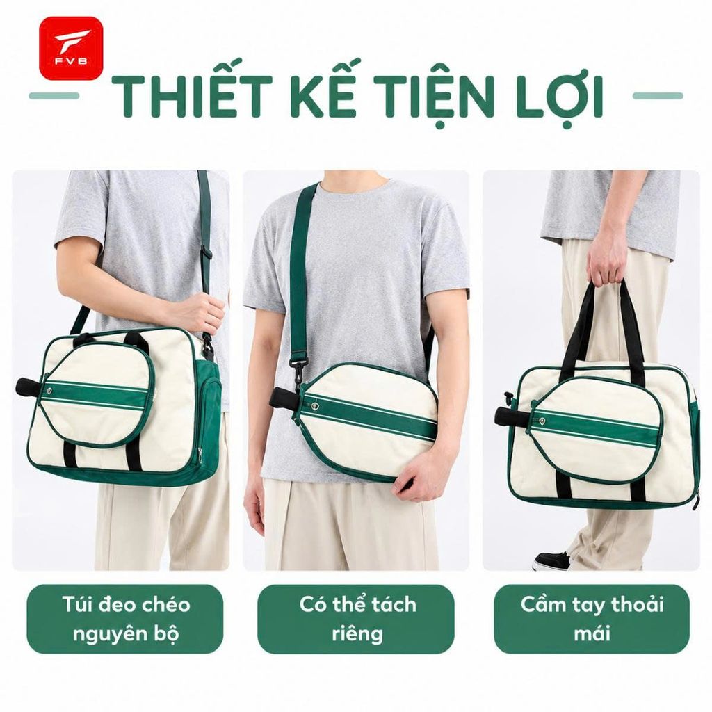 Túi Đựng Đồ Pickleball Xinh Xắn REXO T4926 – Gọn Vợt, Gọn Đồ, Đậm Chất Thể Thao