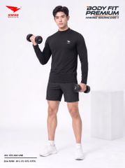 Áo Body Cao Cấp HIWING WARMCORE-1 Giữ Nhiệt, Co Giãn 4 Chiều, Chống Nhăn Màu Đen