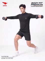 Áo Body Cao Cấp HIWING WARMCORE-1 Giữ Nhiệt, Co Giãn 4 Chiều, Chống Nhăn Màu Đen