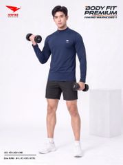 Áo Body Cao Cấp HIWING WARMCORE-1 Giữ Nhiệt, Co Giãn 4 Chiều, Chống Nhăn Màu Xanh Đen