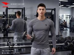 Áo Thể Thao Dài Tay Body Cao Cấp Hiwing Màu Xám — Ôm Dáng, Thoải Mái, Giá Tốt Nhất