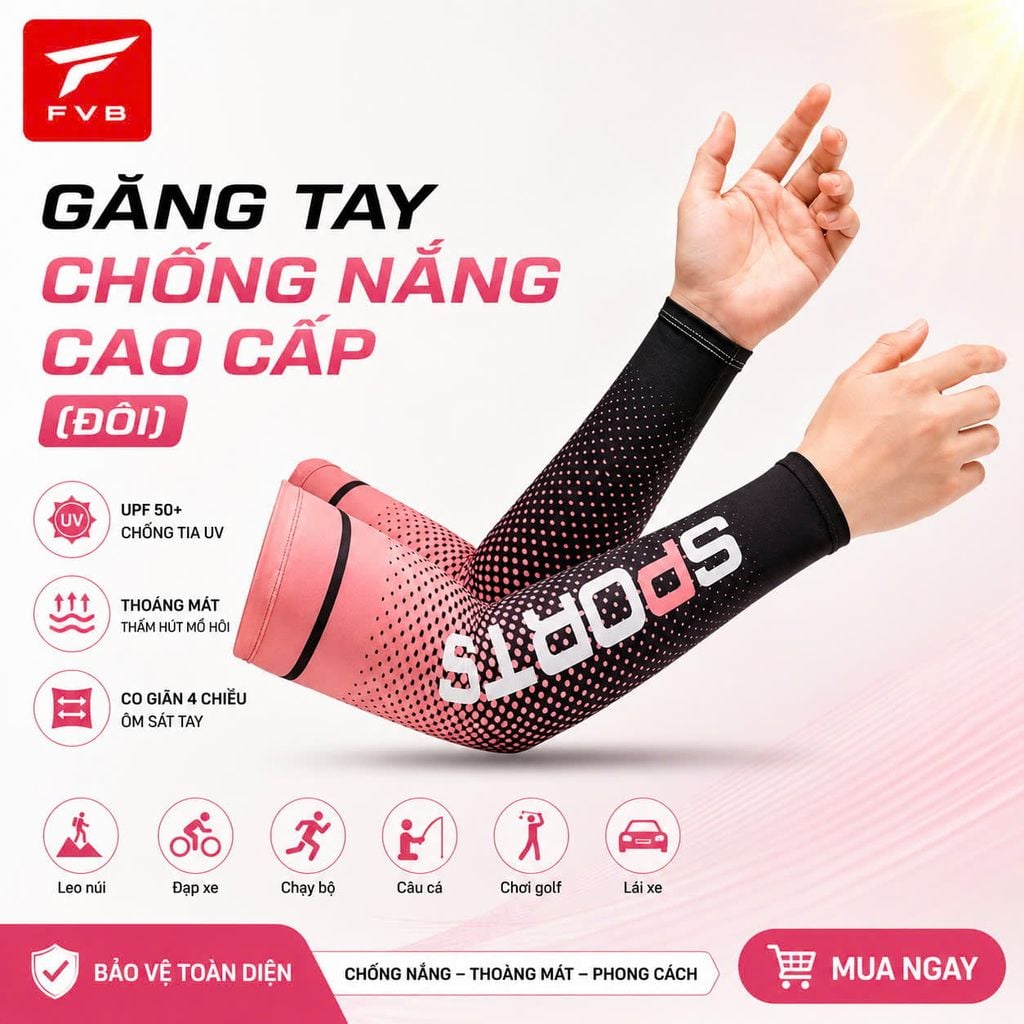 Găng Tay Chống Nắng FVB Cao Cấp – Thoải Mái Vận Động Cả Ngày