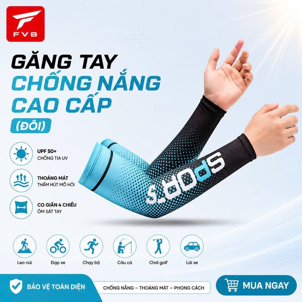 Găng Tay Chống Nắng FVB Cao Cấp – Thoải Mái Vận Động Cả Ngày