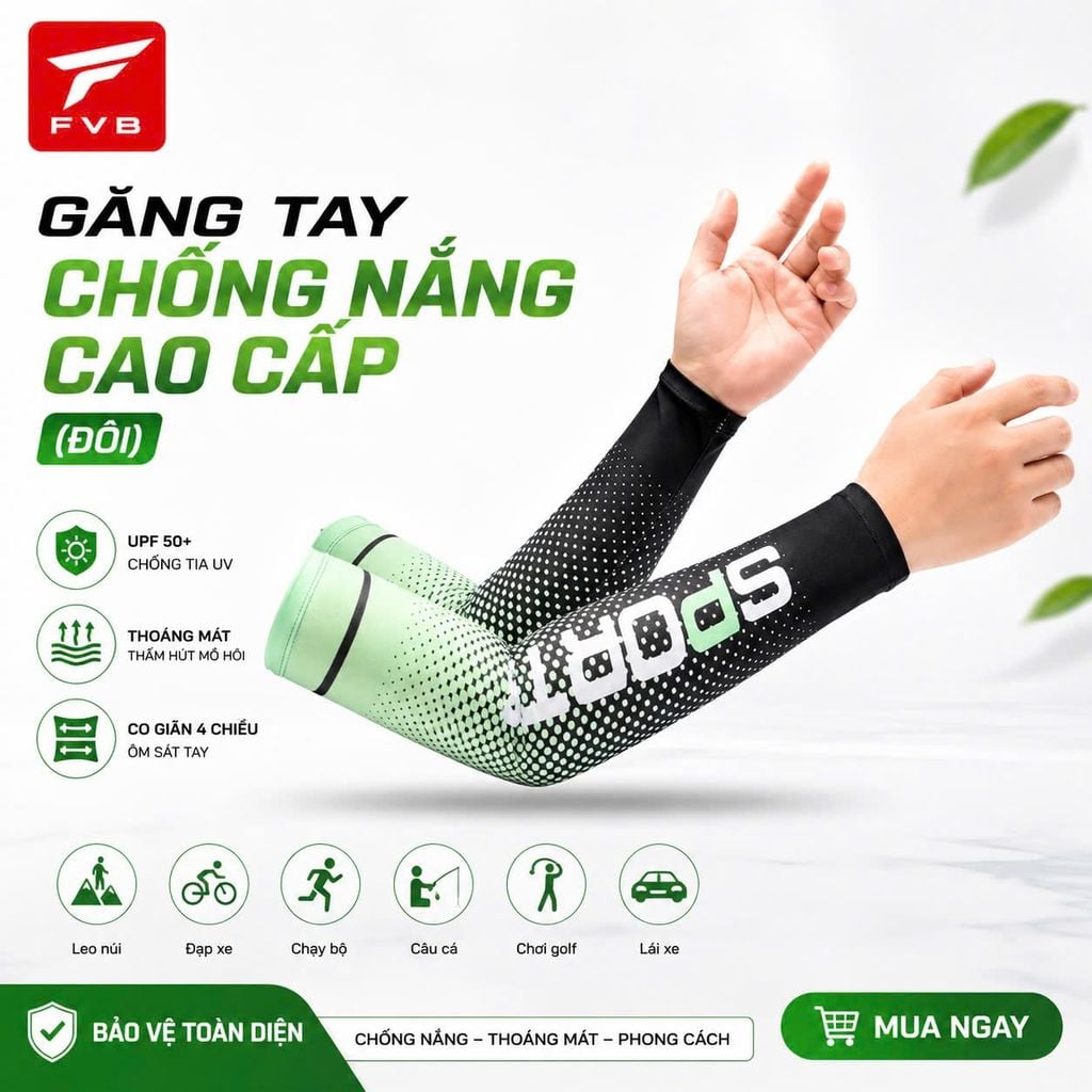 Găng Tay Chống Nắng FVB Cao Cấp – Thoải Mái Vận Động Cả Ngày