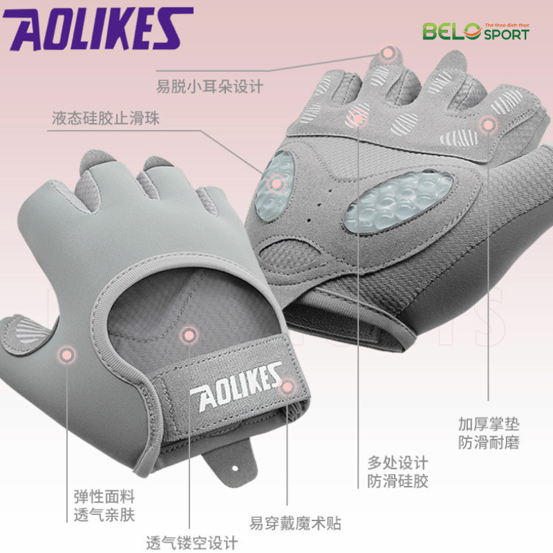 Găng Tay Tập Gym Cao Cấp Aolike A121