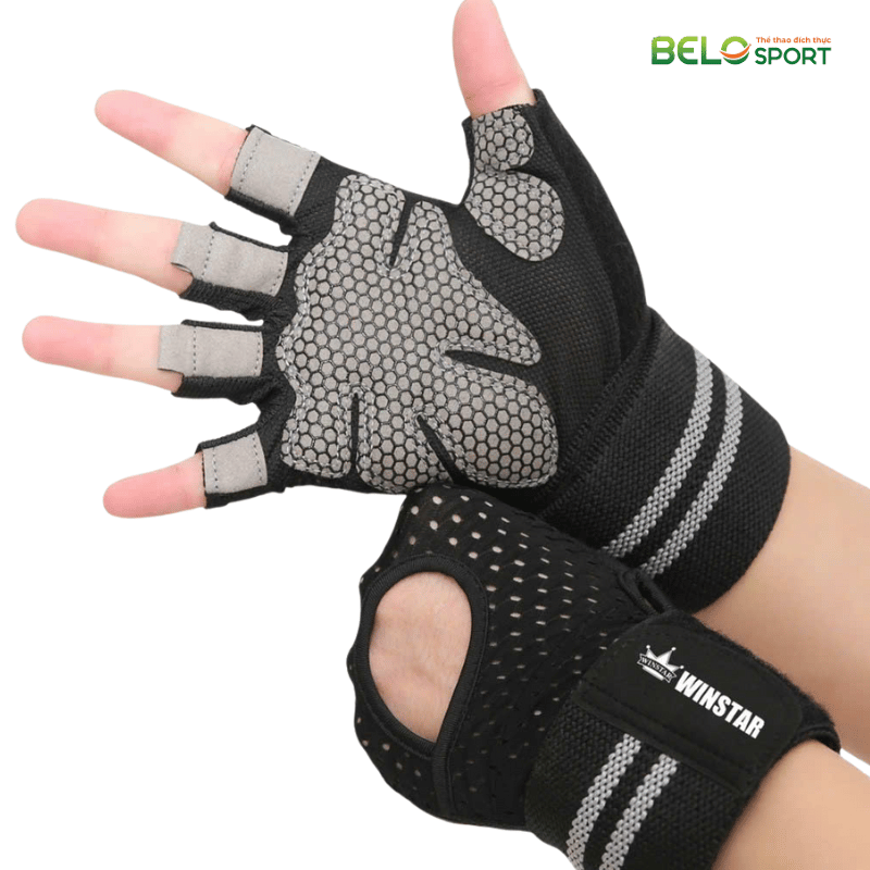 Găng Tay Tập Gym Nam Nữ Winstar 113