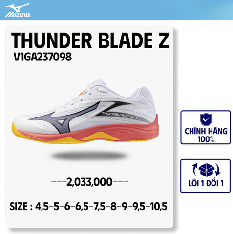 Giày Bóng Chuyền Mizuno THUNDER BLADE Z— Nhẹ Nhàng, Bứt Phá Đỉnh Cao