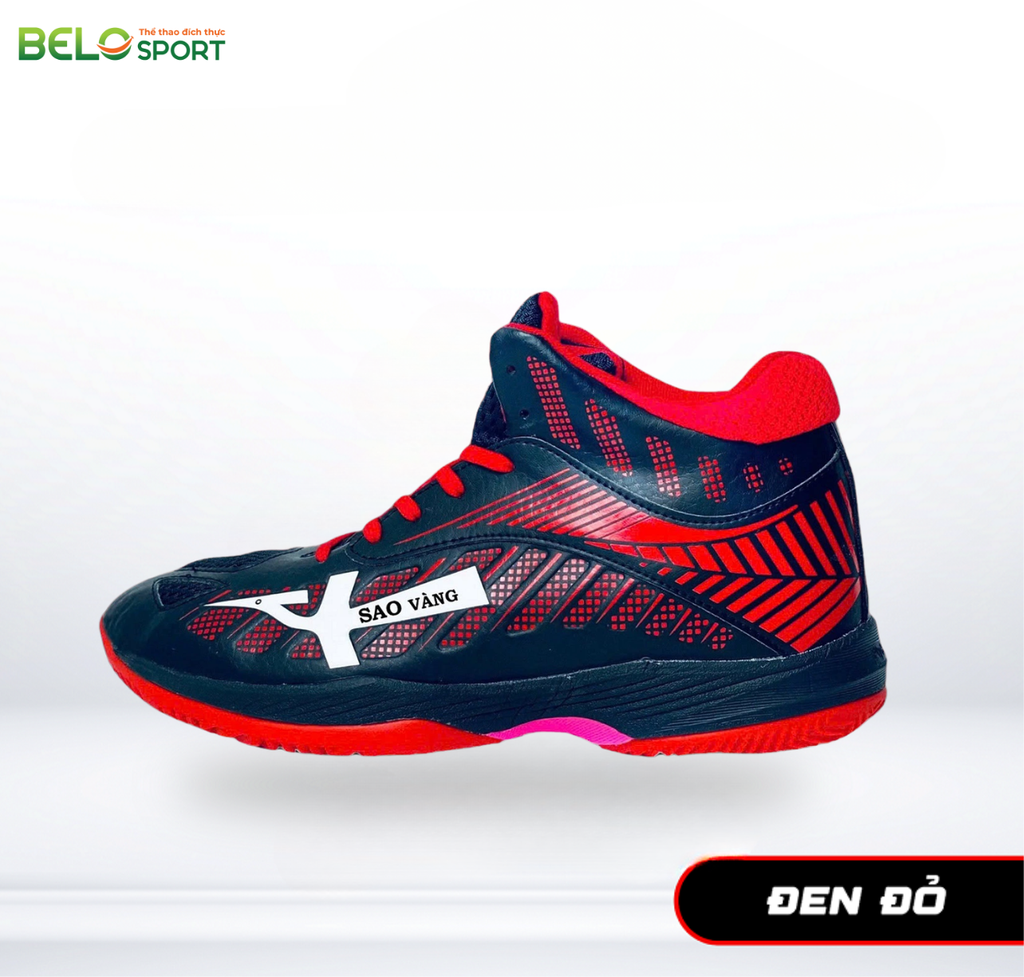 Giày Bóng Chuyền Sao Vàng 301 Đen Xanh Ngọc – Khát Vọng, Chinh Phục