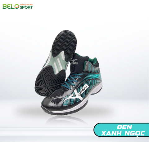Giày Bóng Chuyền Sao Vàng 301 Đen Xanh Ngọc – Khát Vọng, Chinh Phục