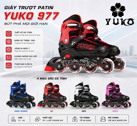 Giày Patin Yuko Mã 977 - 4 Màu