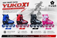 Giày Patin Yuko X1 Bánh Dọc - 4 Màu